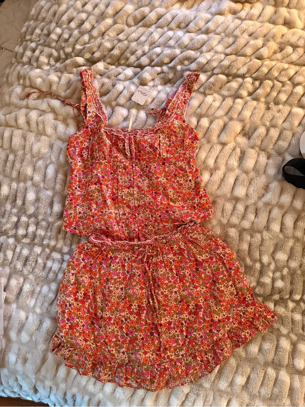 Free People copper tag spring blossom combo 2pc set